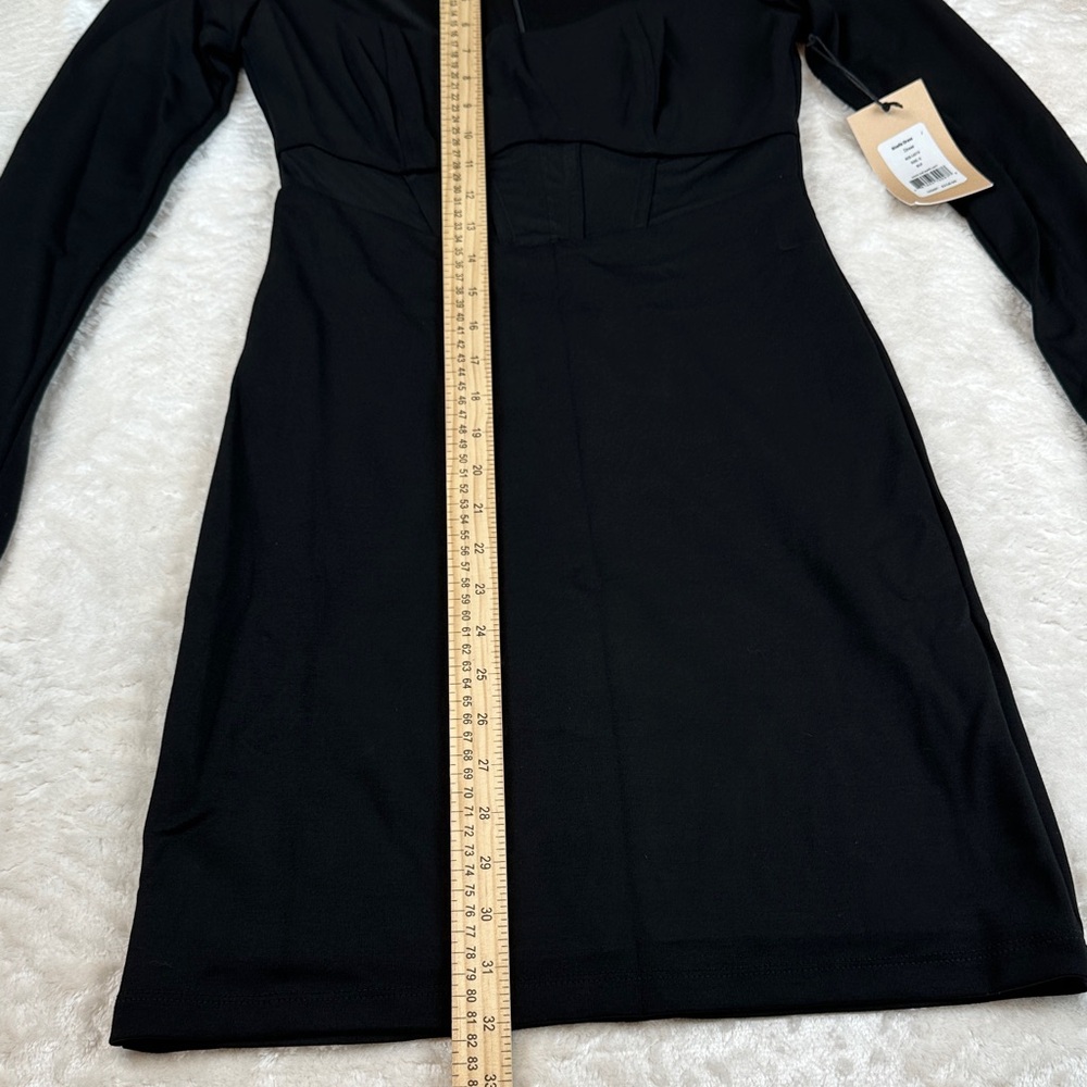 NWT Bailey 44 Gizella Dress Black Long Sleeve Bodycon Dress Size Small MSRP $218 - Picture 8 of 11